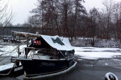 Der "Streuner" eingefroren im Winterlager