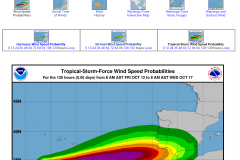 Hurricane Leslie am 12. Oktober 2018