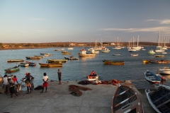 Die Bucht von Palmeira. Unten links der Fischmarkt und unten Mitte Jay in seinem Boot