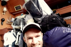 Ein Teil des Gepäcks - der Rest kommt in Paketen