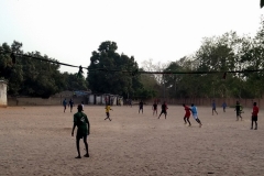 Während des Fußballtrainings