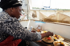 Unsere "Mama" kocht auf dem Streuner