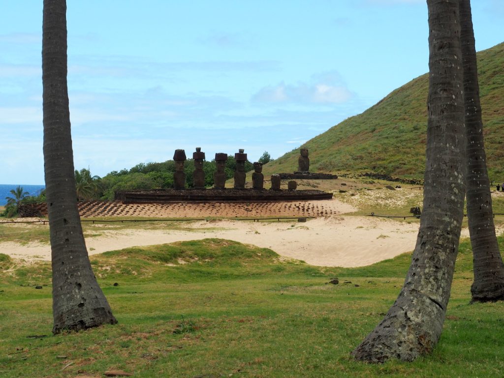 Die Moais von Anakena, Osterinsel