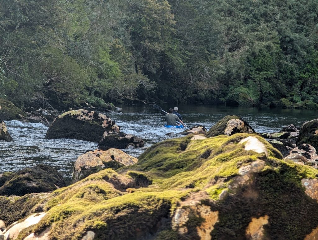 Mit dem Kajak im Fluss unterwegs